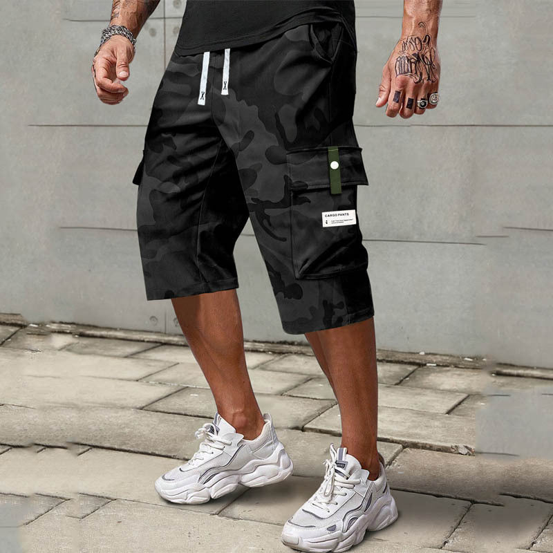 📢Men's Casual Drawstring Capri Cargo Pants
