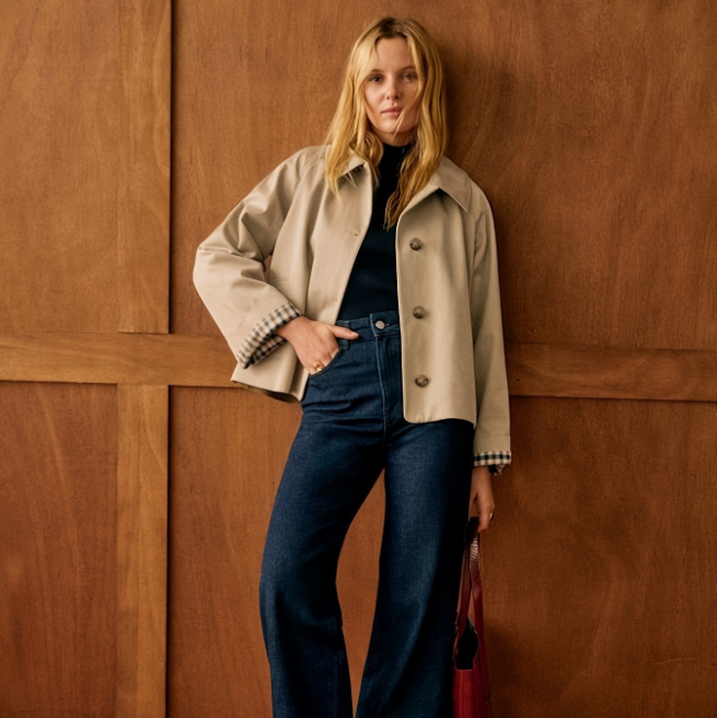 Women's casual simple long-sleeved single-breasted coat
