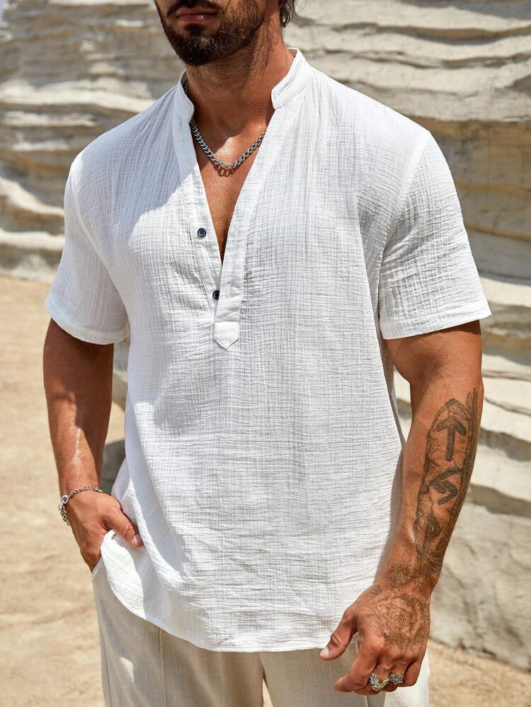 🌿Men's breathable short-sleeved shirt