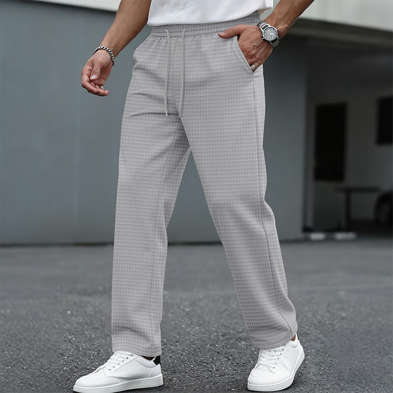 ✨Herren-Freizeithose aus Waffelstrick mit Kordelzug