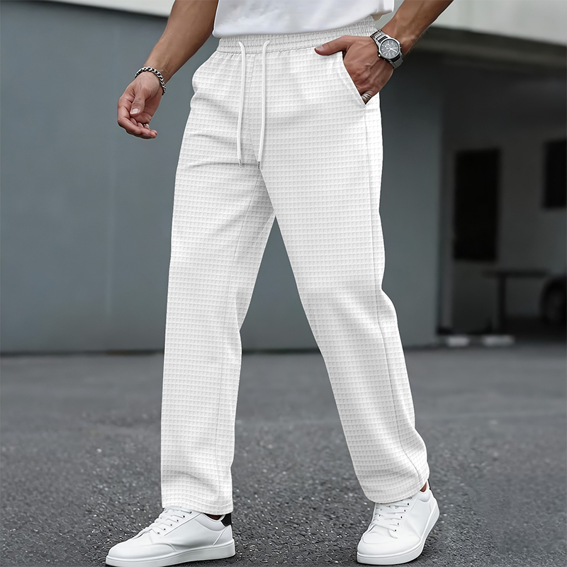 ✨Herren-Freizeithose aus Waffelstrick mit Kordelzug